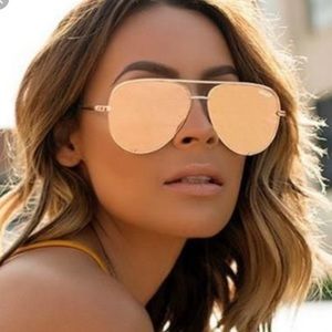High key gold Quay sunnies